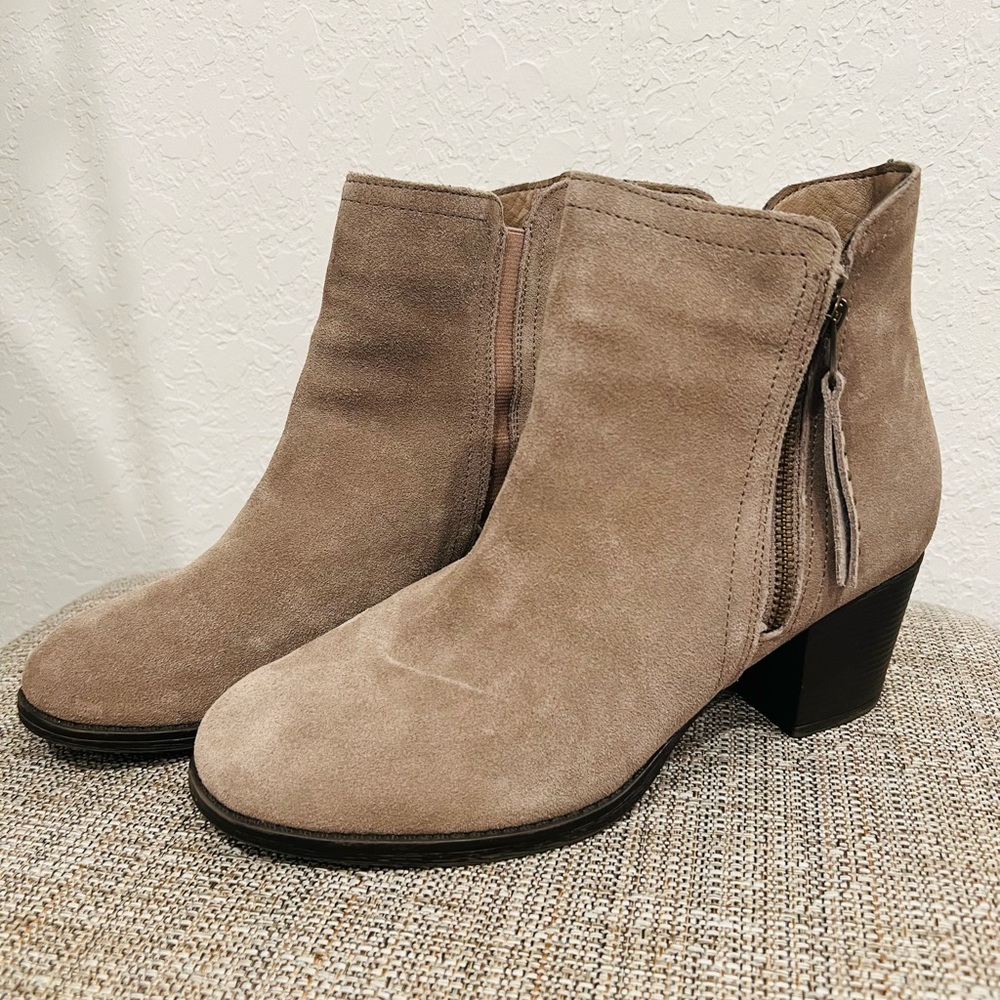 Suede Booties - Picture 1 of 9